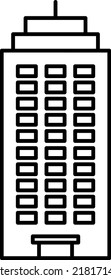Building icon isolated vector illustration.