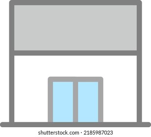 Building icon isolated vector illustration.