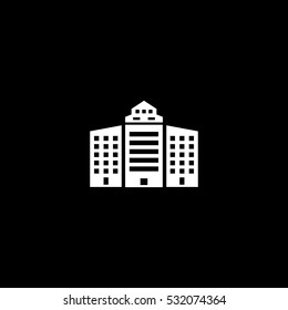 building icon, isolated, white background