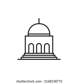 icono de construcción. Icono de punto de referencia. El concepto de arquitectura. Iglesia, mezquita, estación, hotel, museo, banco, casa, casa, símbolo de fábrica icono de la ilustración del vector plantilla 