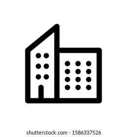 building icon with line style