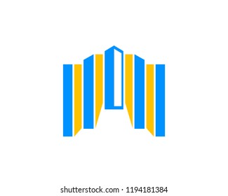 Building Icon Logo Design Element