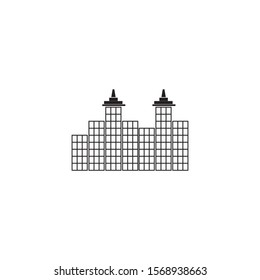 Building icon logo design inspiration vector template