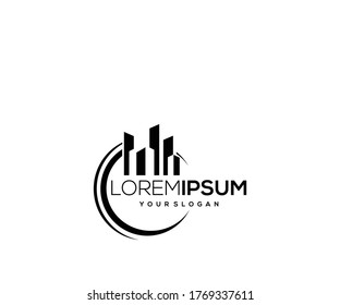 Building icon logo design template