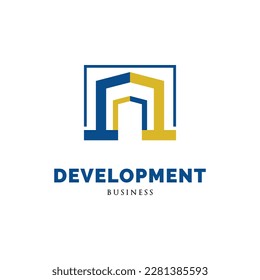 Plantilla de diseño de logotipos de iconos de construcción