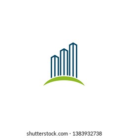 Building icon logo design vector template