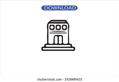 Icono de construcción o logotipo, vector de alta resolución