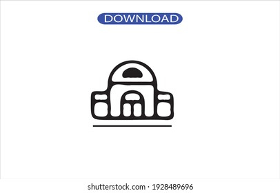 Icono de construcción o logotipo, vector de alta resolución