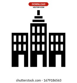 icono de construcción o logotipo símbolo de signo aislado ilustración vectorial - iconos vectoriales de estilo negro de alta calidad
