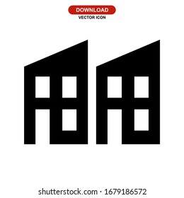building icon or logo isolated sign symbol vector illustration - high quality black style vector icons
