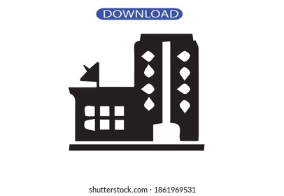 Building icon or logo isolated sign symbol vector illustration - high quality black style vector icons.