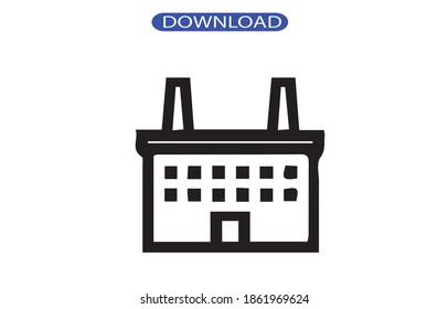 Building icon or logo isolated sign symbol vector illustration - high quality black style vector icons.
