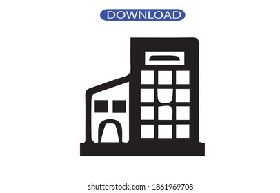 Building icon or logo isolated sign symbol vector illustration - high quality black style vector icons.