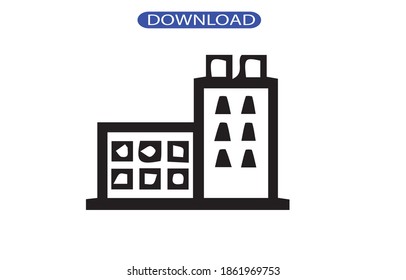 Building icon or logo isolated sign symbol vector illustration - high quality black style vector icons.