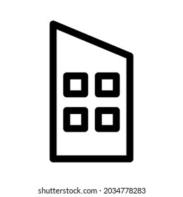 building icon or logo isolated sign symbol vector illustration - high quality black style vector icons
