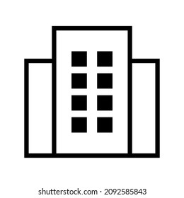 logotipo de icono de construcción con un vector de diseño sencillo y elegante