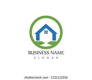 Building icon logo template