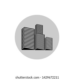 Building Icon Logo Template Vector Illustration - Vector 
