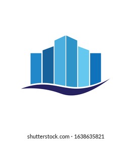 BUILDING ICON LOGO VECTOR DESIGN