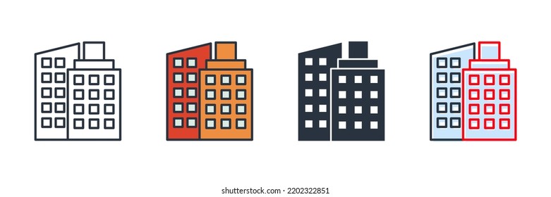 ilustración vectorial del logotipo del icono de construcción. plantilla de símbolo de construcción para colección de diseño gráfico y web
