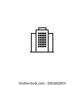 Building icon on the white background
