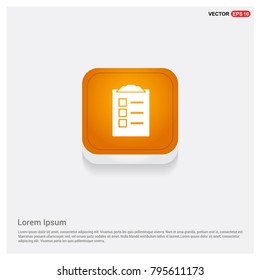 building icon Orange Abstract Web Button