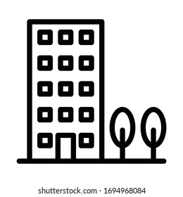Diseño vectorial de esquema de icono de construcción