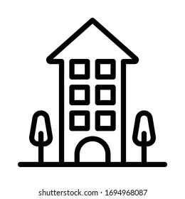 Diseño vectorial de esquema de icono de construcción