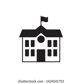 Building icon ,school icon vector sign illustration