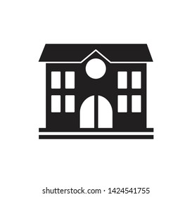 Building icon ,school icon vector sign illustration