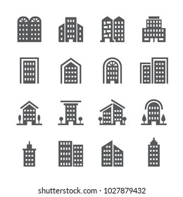 Building icon set