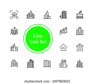 Building icon set