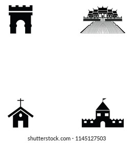 building icon set