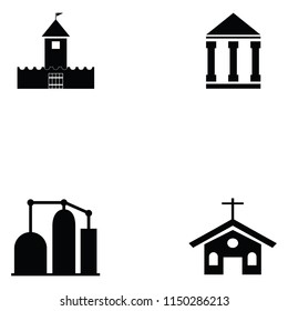building icon set