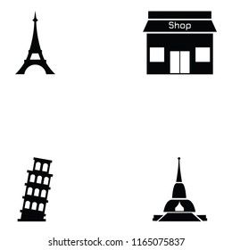 building icon set