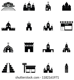 building icon set