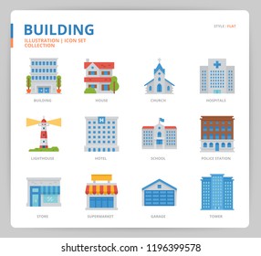 Building icon set