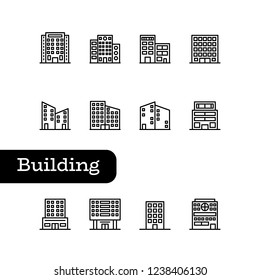 Building icon set