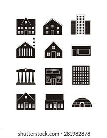 building icon set