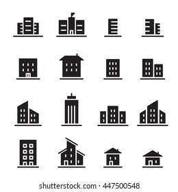 building  icon set