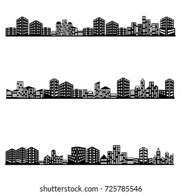 building icon set