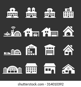 building icon set 7, vector eps10.