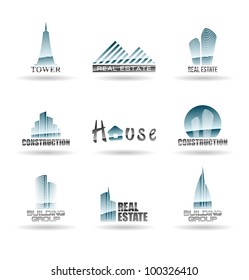 Building icon set. Abstract architecture for your design. Set 2.