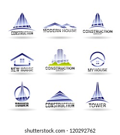 Building icon set. Construction and real estate. Vol 6.