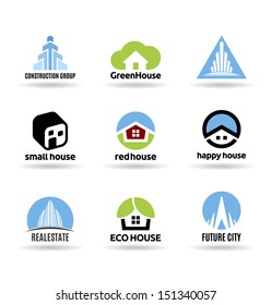 Building icon set. Construction and real estate (7).