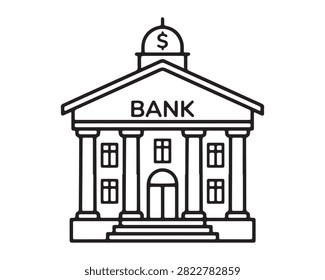 Building icon set. Containing structure, landmark, condo, government, school, church, hotel, shop, hospital, public buildings, and more. Editable line icons. Vector illustration.