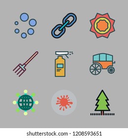 building icon set. vector set about paint, internet, pitchfork and chariot icons set.