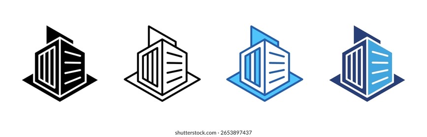 Colección de múltiples estilos de la hoja de iconos de construcción