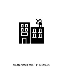 building  icon sign signifier vector