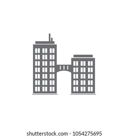 building icon. Simple element illustration. building symbol design template. Can be used for web and mobile on white background